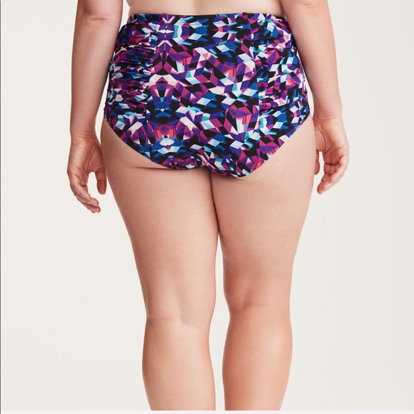 New! Torrid geo print high waist slimming bikini - Picture 2 of 7